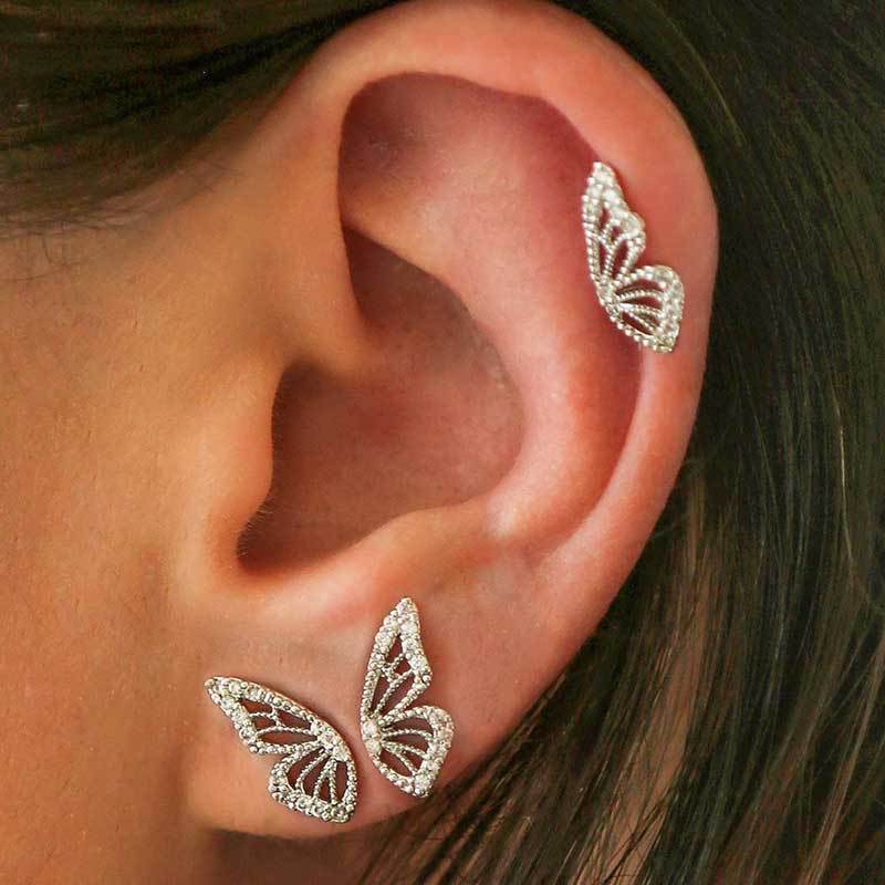 Bohemian Crystal Butterfly Earrings
