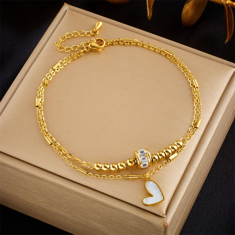 Fashion Boho Heart Ankle