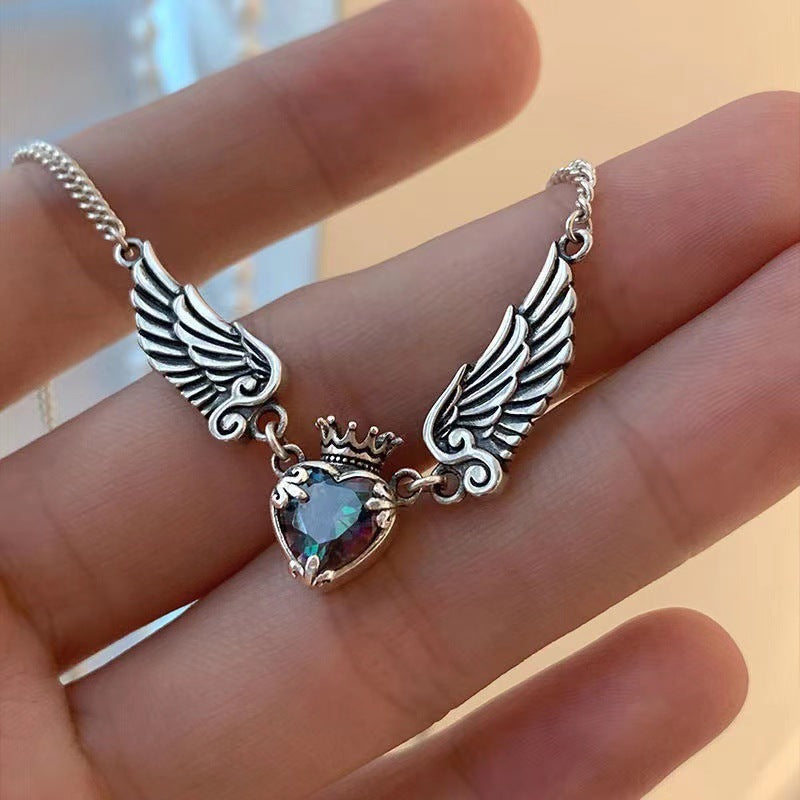 Gothic Crown Wings Necklaces