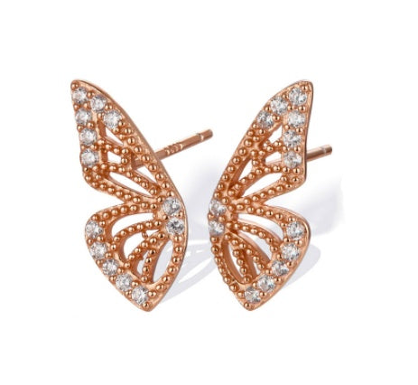 Bohemian Crystal Butterfly Earrings