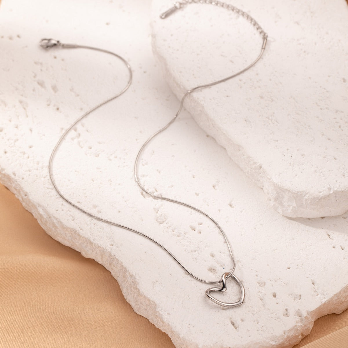 Hollow Heart Necklace