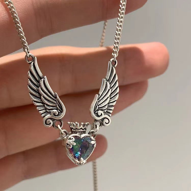 Gothic Crown Wings Necklaces