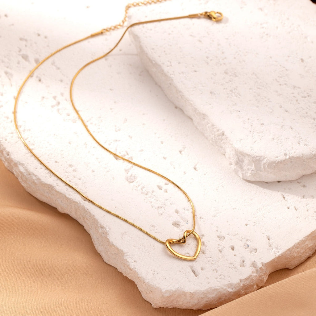 Hollow Heart Necklace
