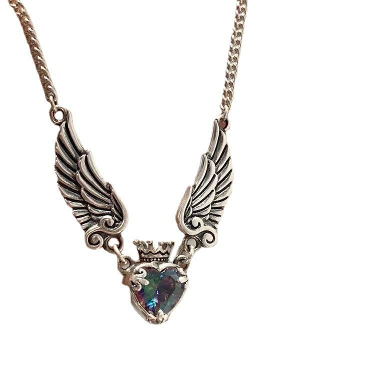 Gothic Crown Wings Necklaces