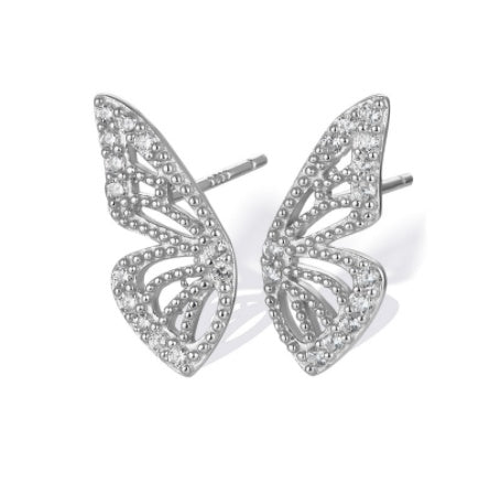 Bohemian Crystal Butterfly Earrings